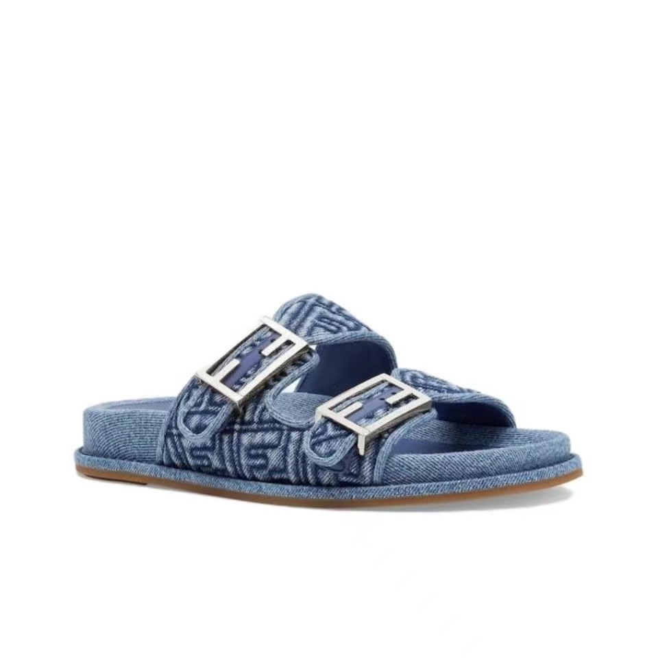 Fendi Fabric One Word Comfortable Slippers Shoes Sandal (Replica) - Ultra-Collectible