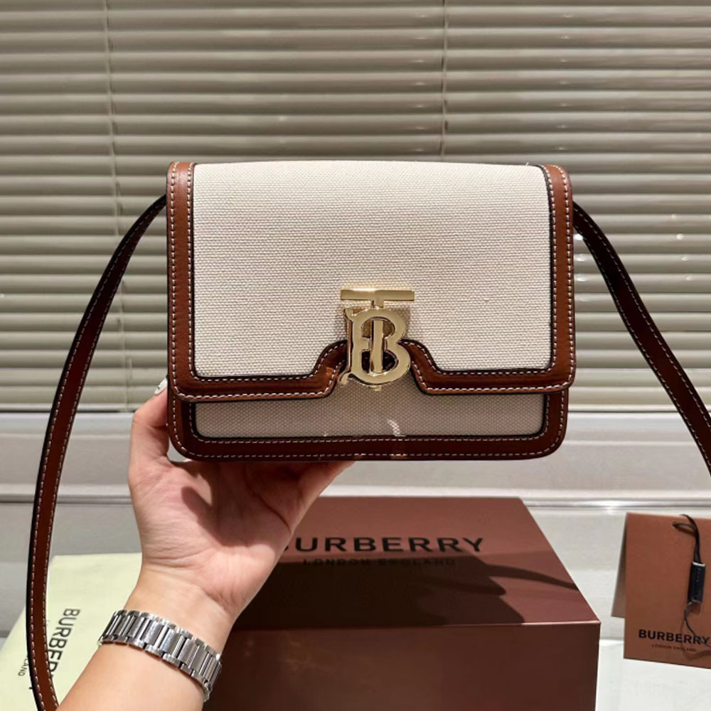 Burberry Canvas&leather Bag Small(Replica) - Ultra-Collectible