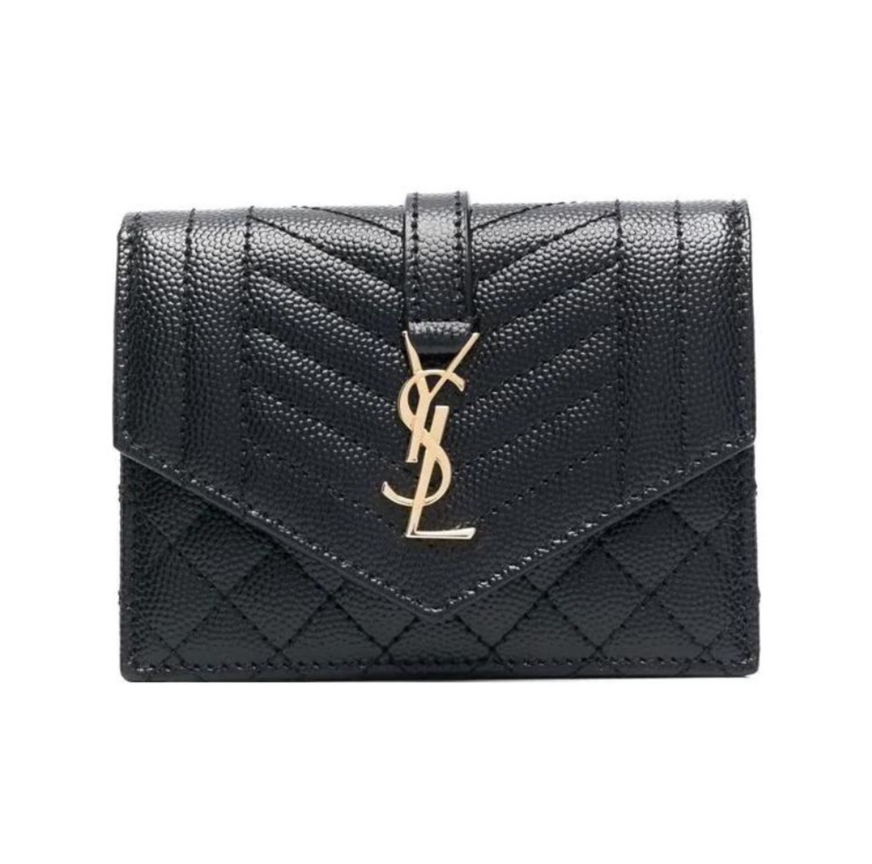 Saint Laurent YSL Grained Leather Wallet (Replica) - Ultra-Collectible