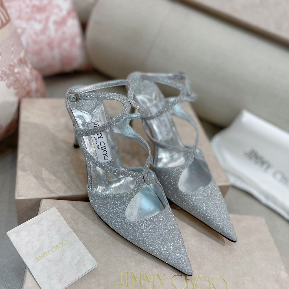 Jimmy Choo 8.5CM Slim Heel Strap Tip  Slide Sandal (Replica) - Ultra-Collectible