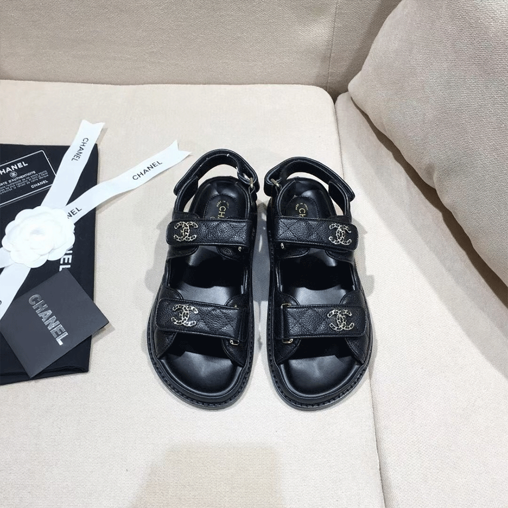 Chanel  Flat Velcro sandals Slide（Replica） - Ultra-Collectible