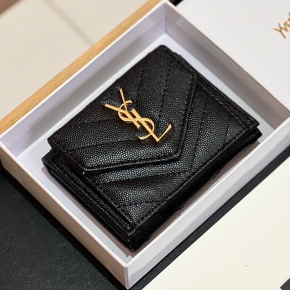 Saint Laurent YSL Leather Card Holder (Replica) - Ultra-Collectible