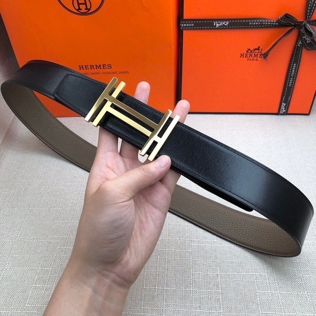 Hermes H Belt Buckle & Reversible Brown For Women, Women Belt 380MM - Ultra-Collectible
