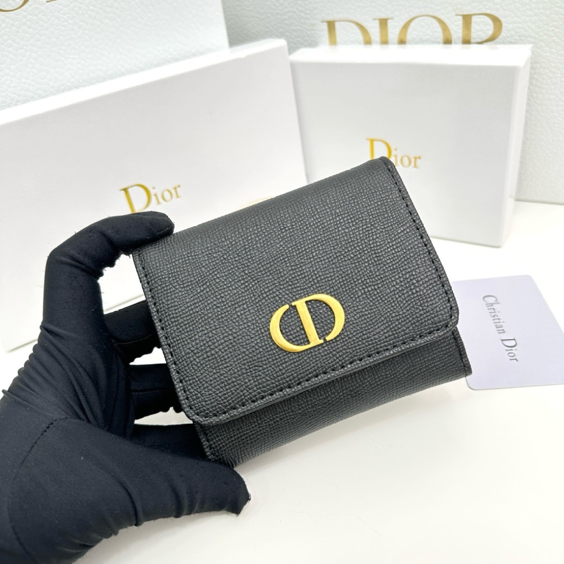 Dior Montaigne Lotus Folding Wallet(Replica) - Ultra-Collectible