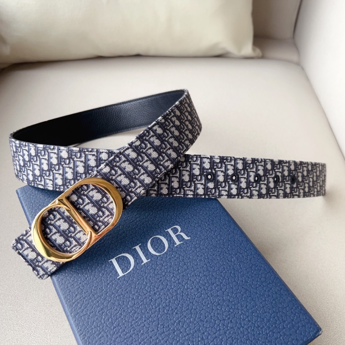 Dior Classic Printed Belt CD Steel Print 30MM - Ultra-Collectible