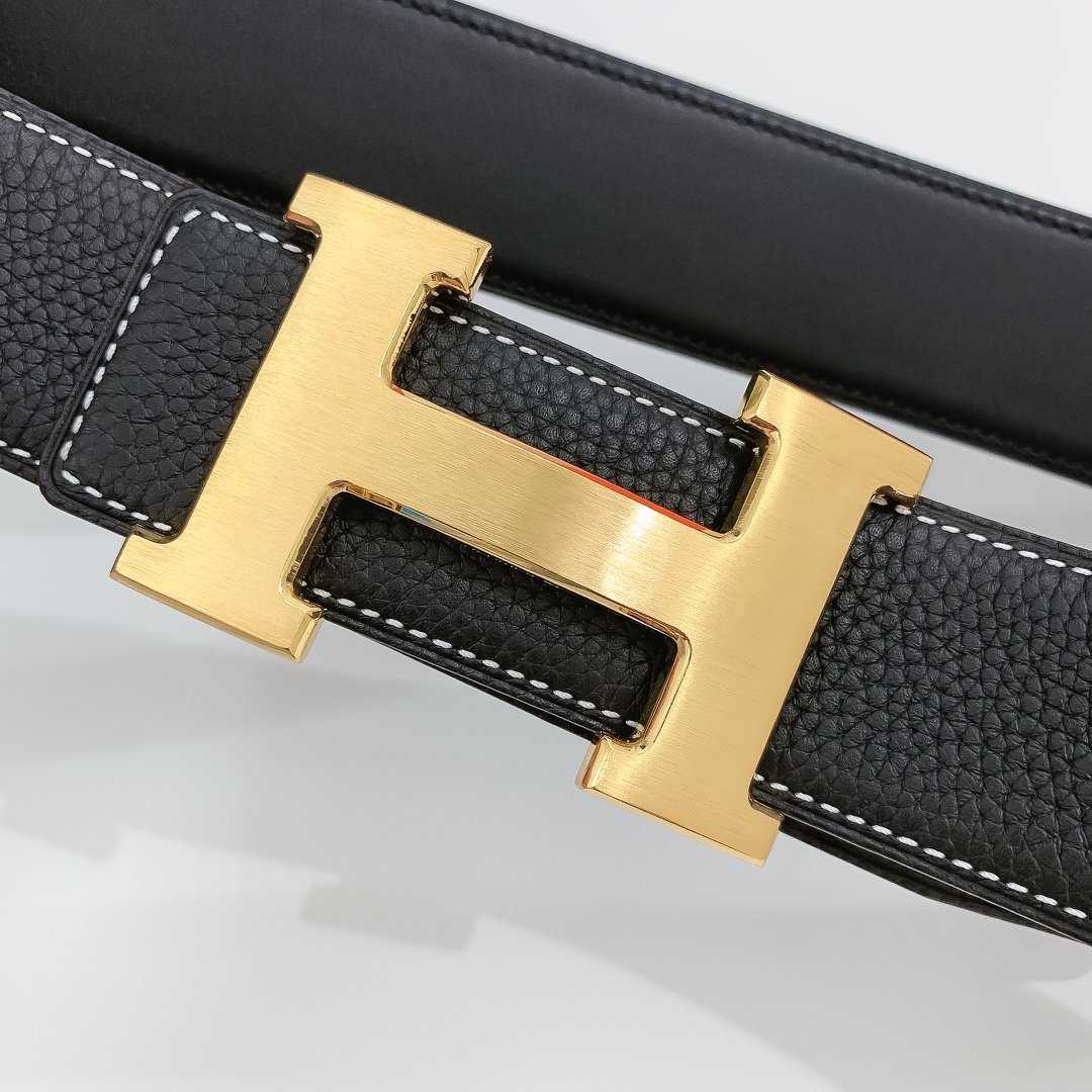 Hermes H Belt Buckle & Reversible Black For Women, Women Belt 380MM - Ultra-Collectible