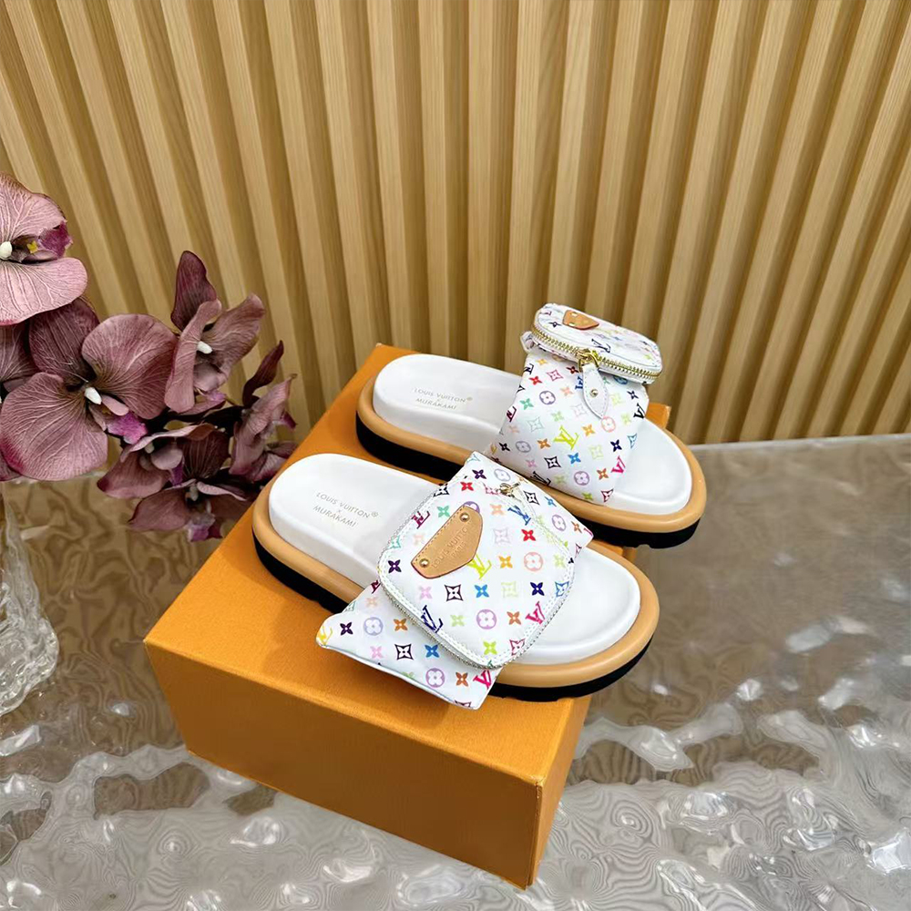 Louis Vuitton x Murakami  Pool Pillow Flat Comfort Mule (Replica) - Ultra-Collectible