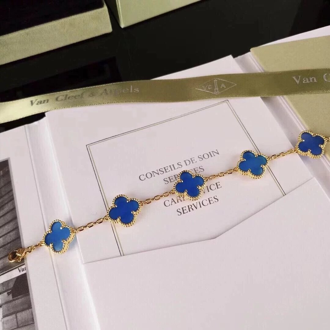 Van Cleef&Arpels VCA alhambra Bracelet Blue agate - Ultra-Collectible