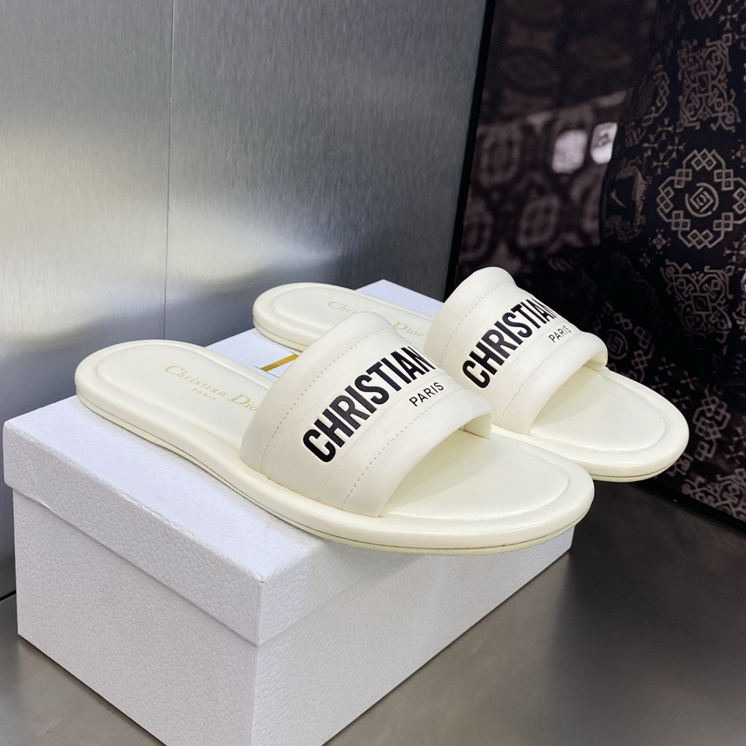 Dior Every-D Leather Fashion Flip-flops Shoes Sandal (Replica) - Ultra-Collectible