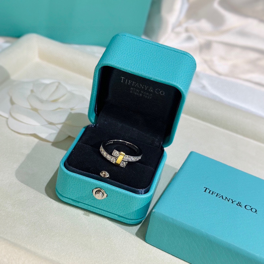 Tiffany rings crossover bicolor 6/7/8/9(Replica) - Ultra-Collectible
