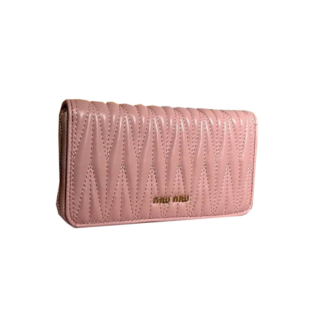 MIU MIU Matelassé Leather Card Bag (Replica) - Ultra-Collectible