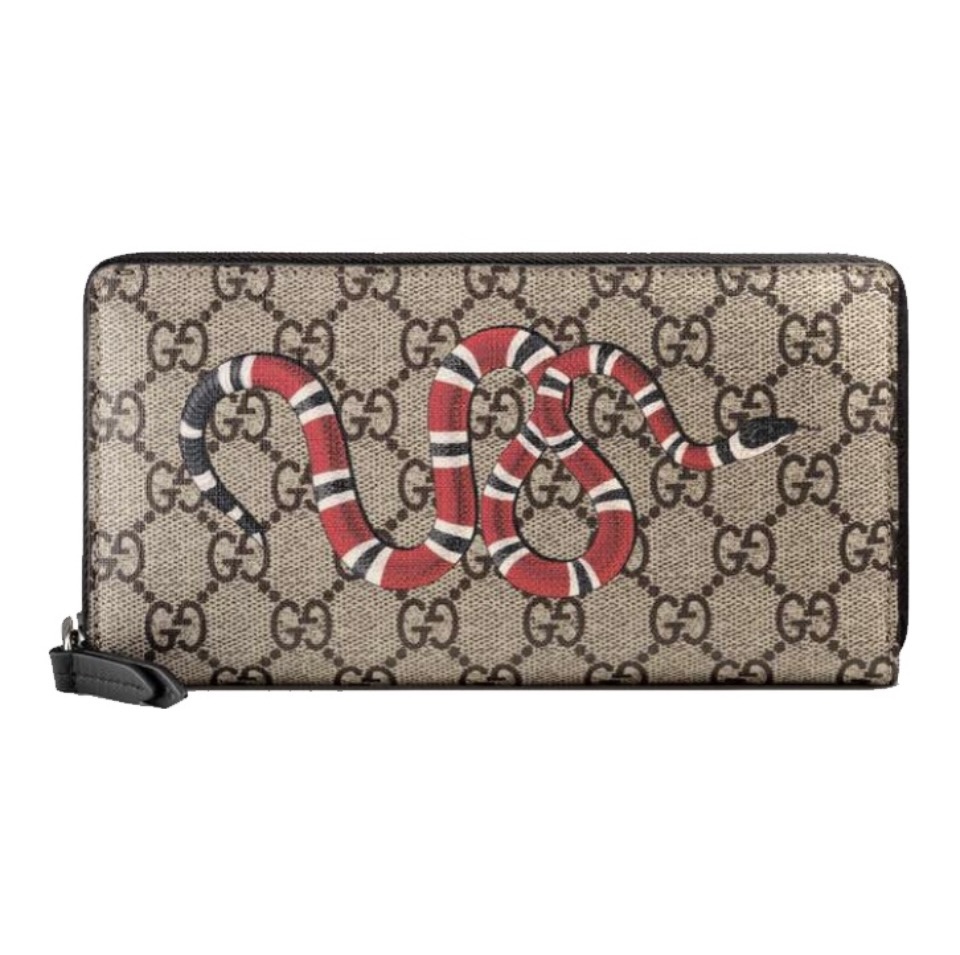Gucci Unisex GG Supreme Printed Long Zipper Wallet（Replica） - Ultra-Collectible