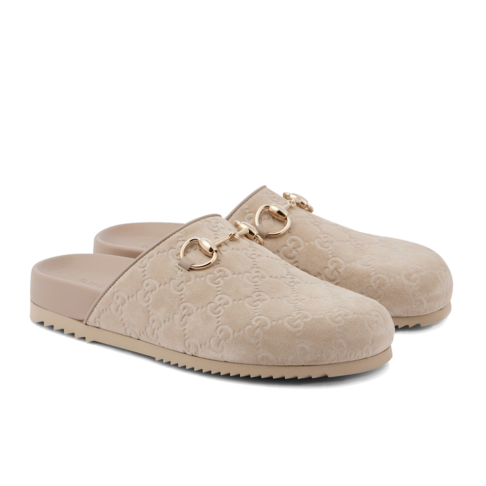 Gucci Horsebit GG suede mules (Replica) - Ultra-Collectible