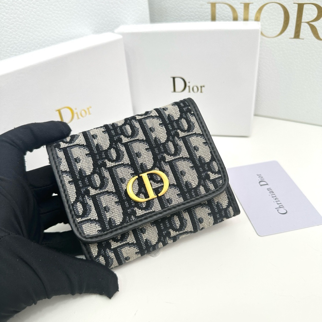 Dior 30 Montaigne Three Fold Wallet(Replica) - Ultra-Collectible