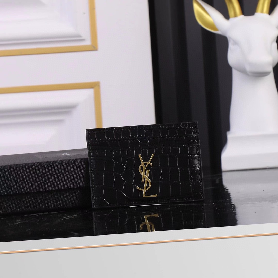 Saint Laurent YSL Crocodile Print Card Bags(Replica) - Ultra-Collectible