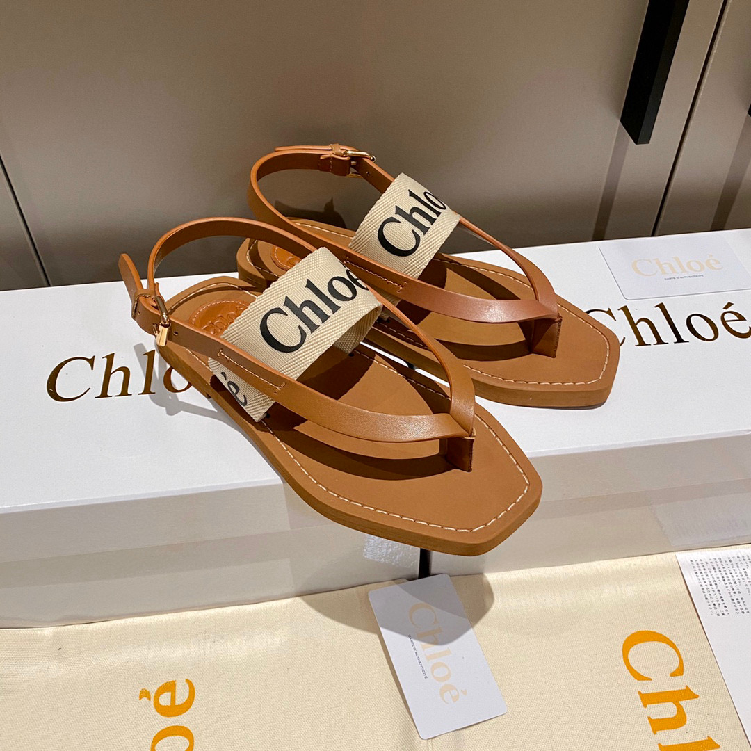 Chloe Logo Flip-flops Shoes Sandal (Replica) - Ultra-Collectible