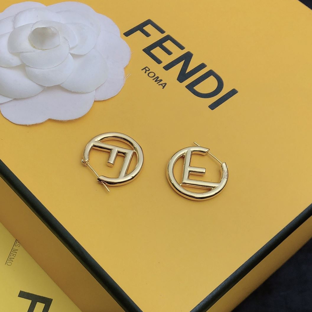 Fendi hollow letter earrings - Ultra-Collectible