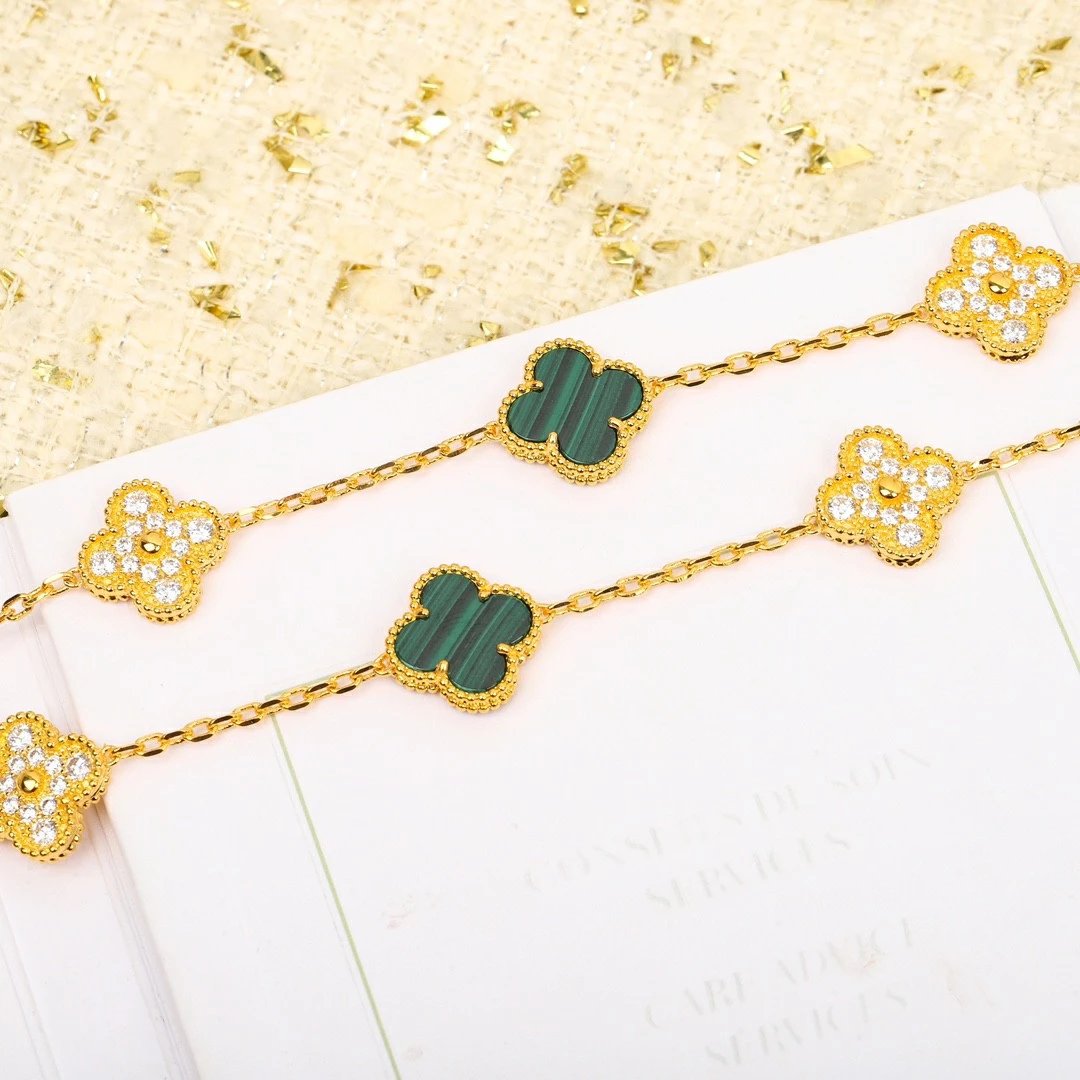 Van Cleef&Arpels VCA alhambra 20 malachite Diamond Necklace - Ultra-Collectible