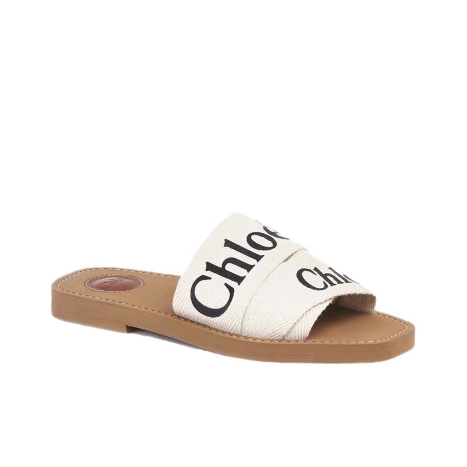 Chloe Woody Flat Mule Slide Sandals (Replica) - Ultra-Collectible