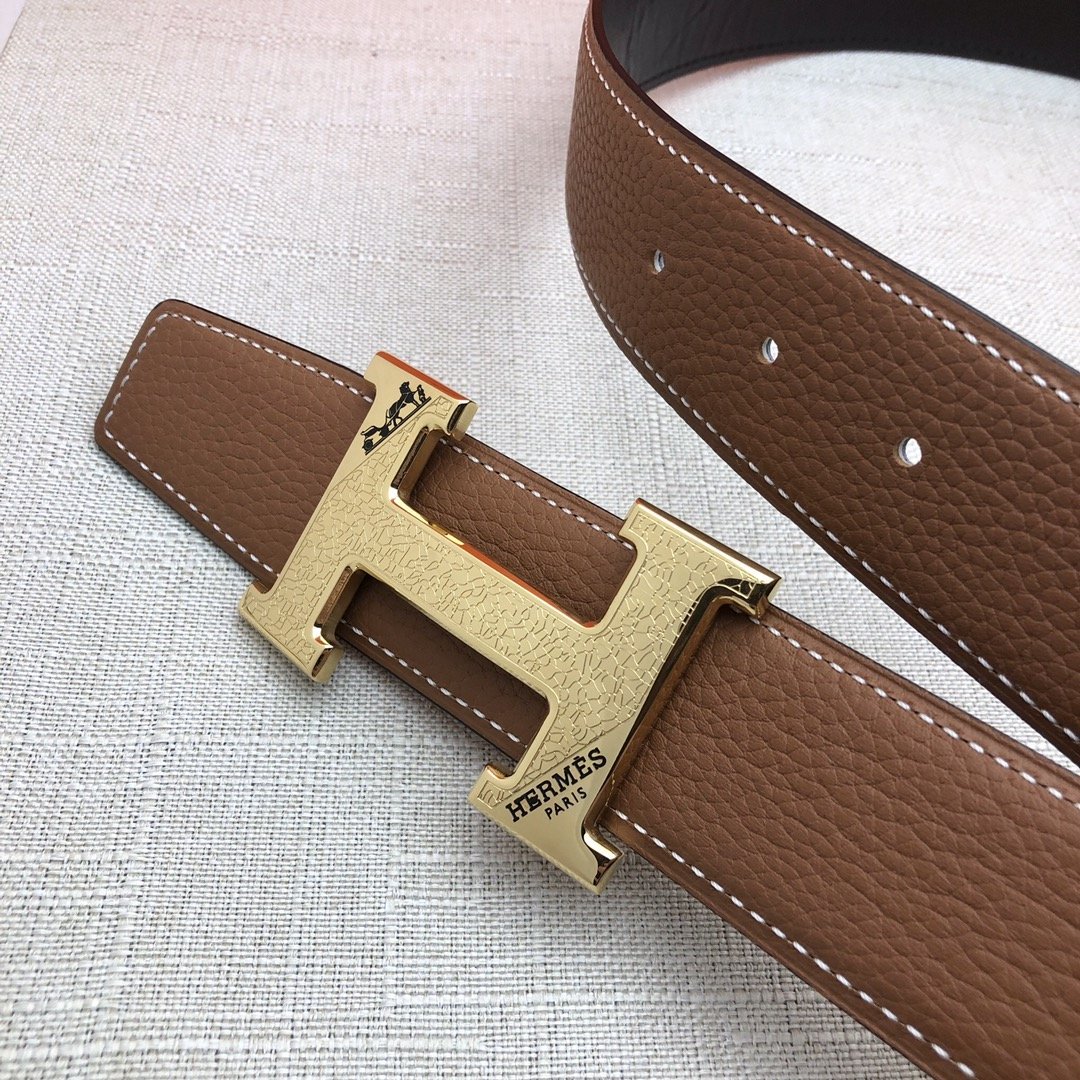 Hermes H Belt Buckle & Reversible Brown For Women, Women Belt 380MM - Ultra-Collectible