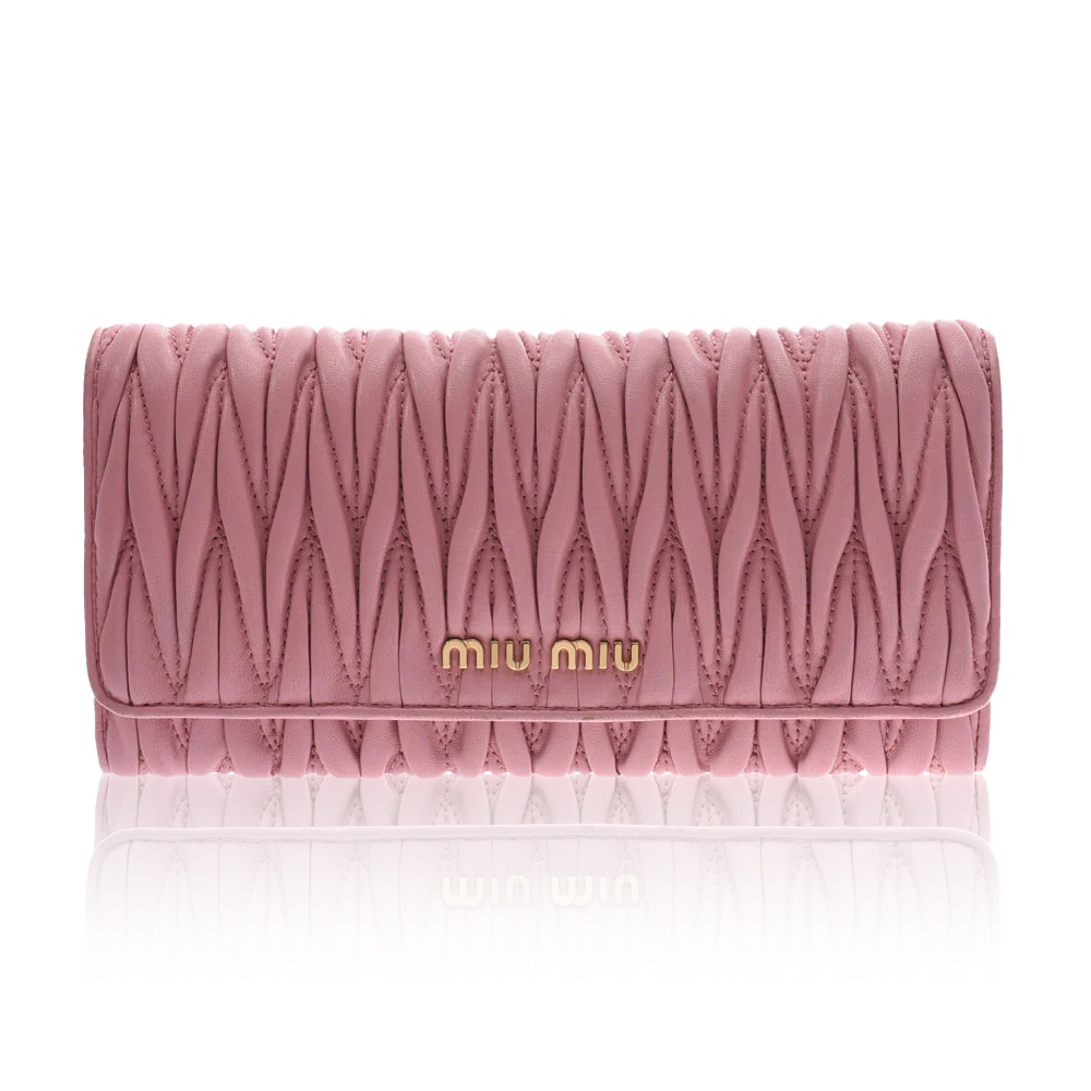 MIU MIU Matelassé Leather Long Wallet(Replica) - Ultra-Collectible