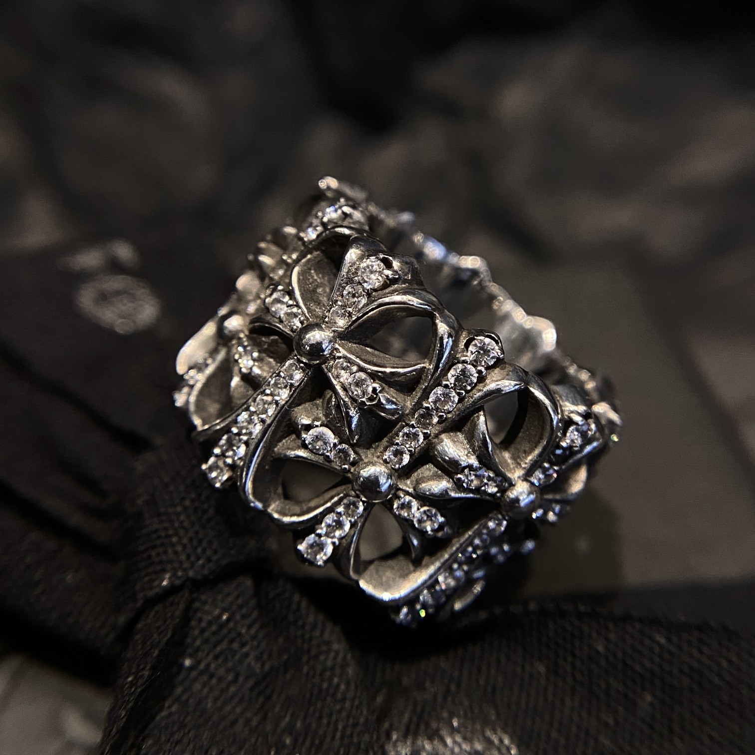 Chrome Hearts Diamond Cemetery Ring - Ultra-Collectible