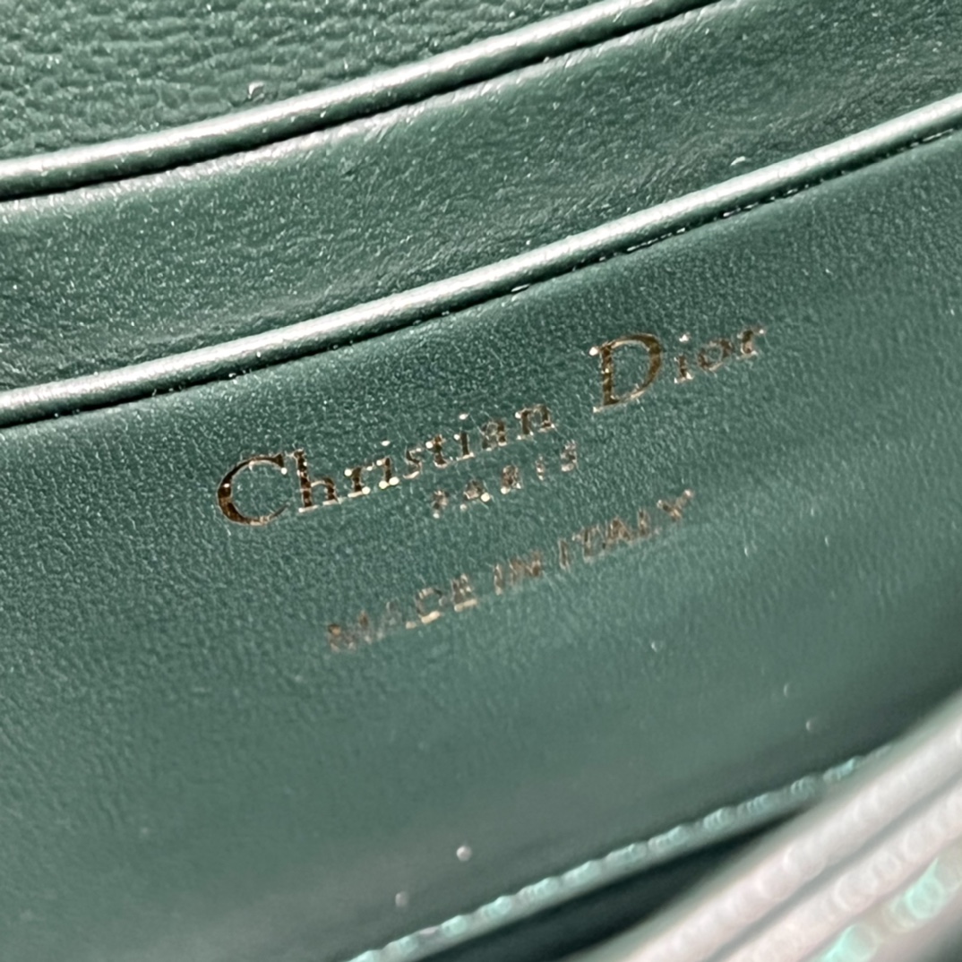 Perfect Replica Dior Miss Mini Bag Rose Pine Green Patent Cannage Calfskin - Ultra-Collectible
