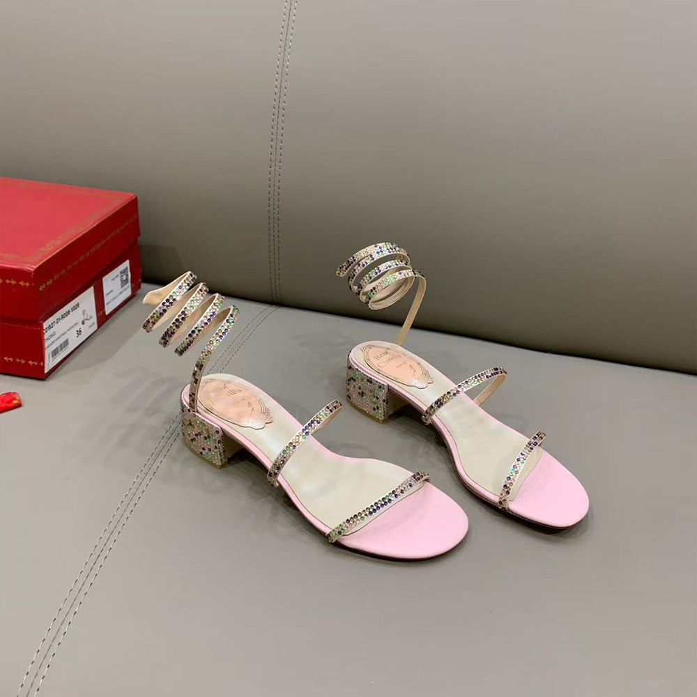 Rene Caovolla Juniper Metallic Sandals (Replica) - Ultra-Collectible