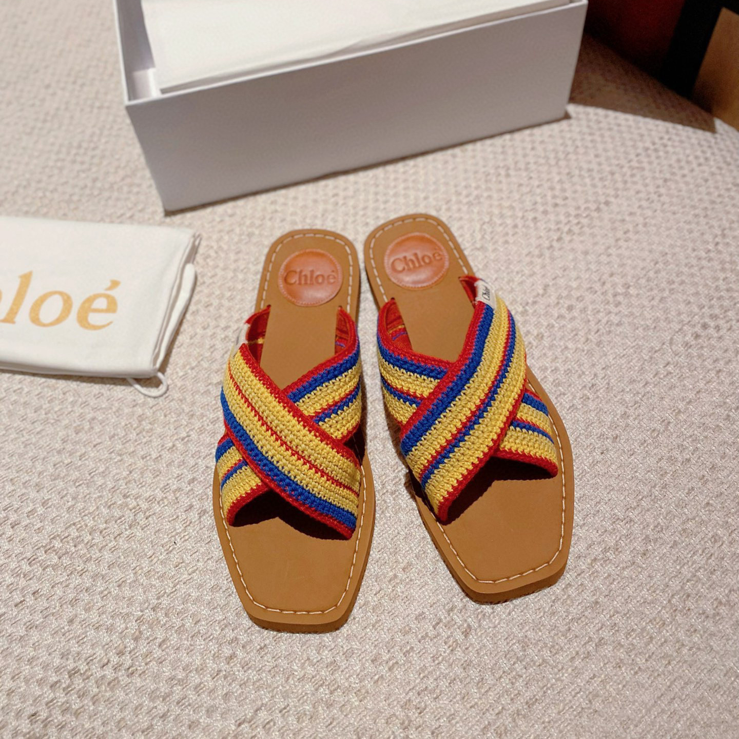 Chloe Woody Polyester Goes With Everything Shoes Sandal (Replica) - Ultra-Collectible