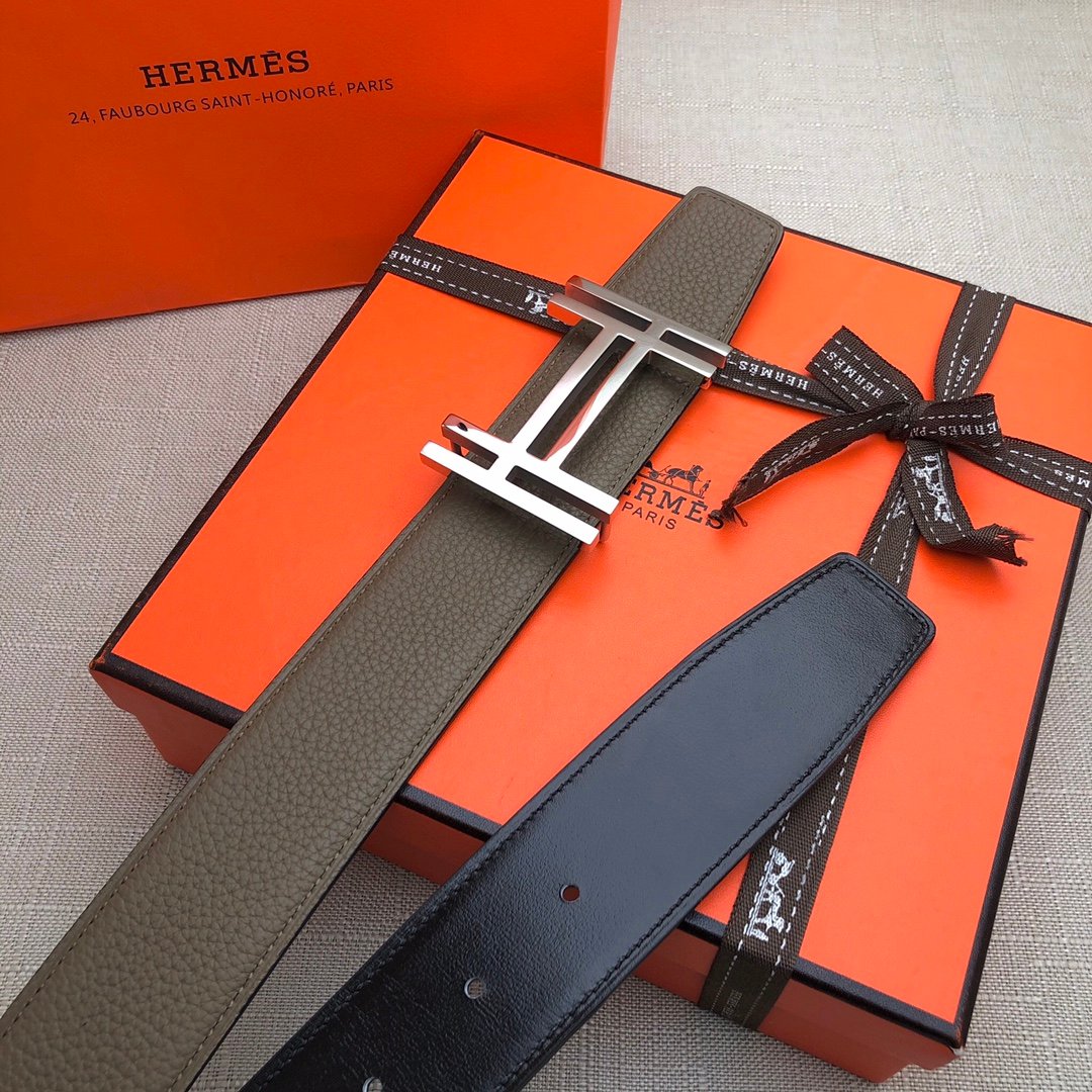 Hermes H Belt Buckle & Reversible Brown For Women, Women Belt 380MM - Ultra-Collectible