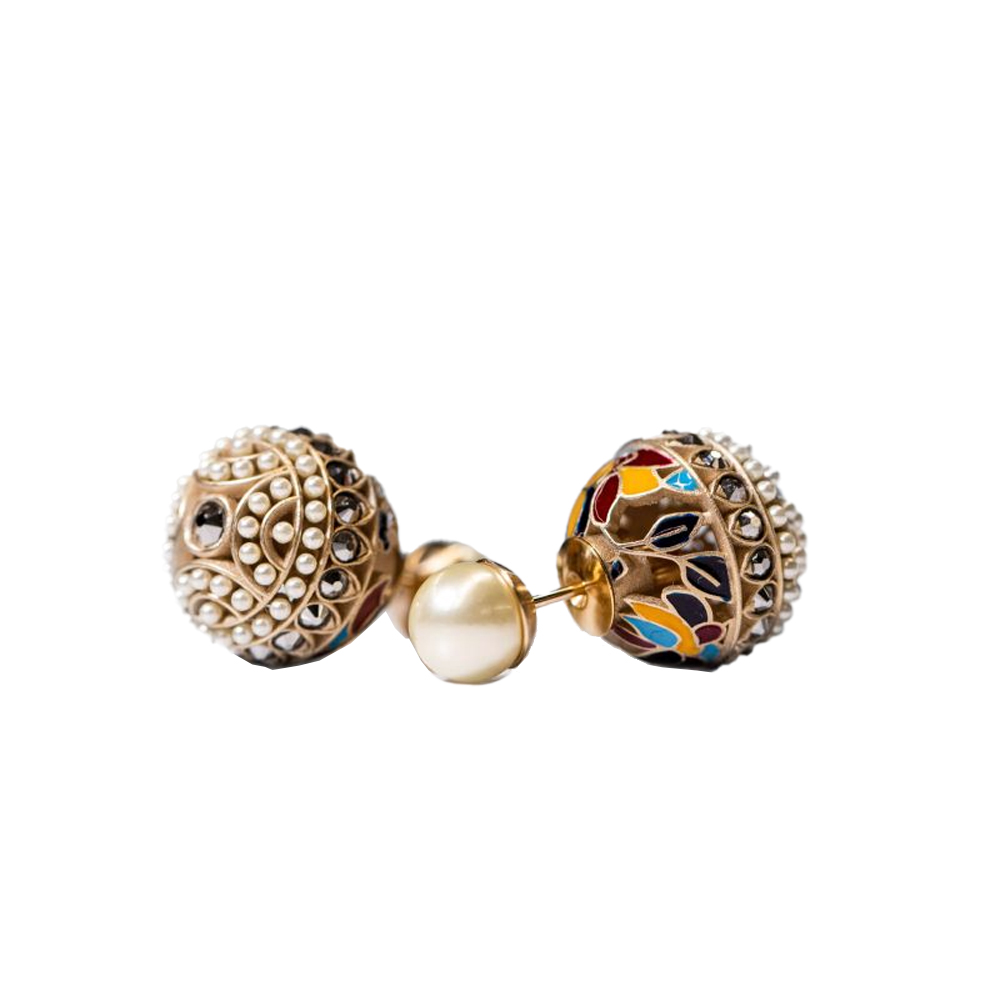 Christian Dior Round Pearl Earrings - Ultra-Collectible