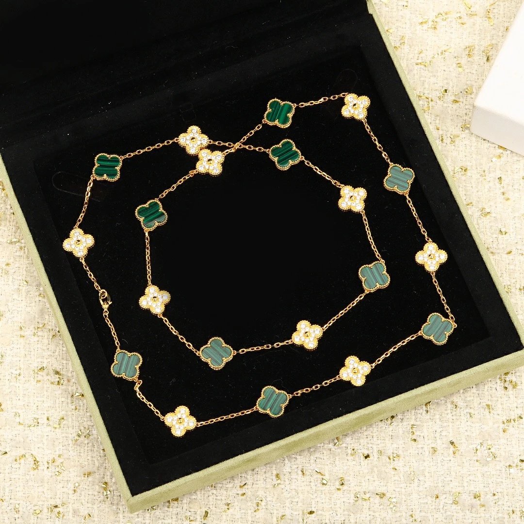 Van Cleef&Arpels VCA alhambra 20 malachite Diamond Necklace - Ultra-Collectible