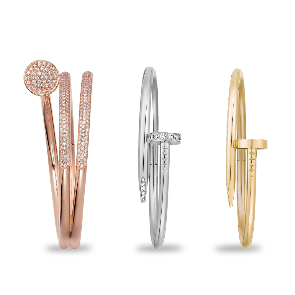 Cartier 3-color JUSTE UN CLOU bracelet - Ultra-Collectible