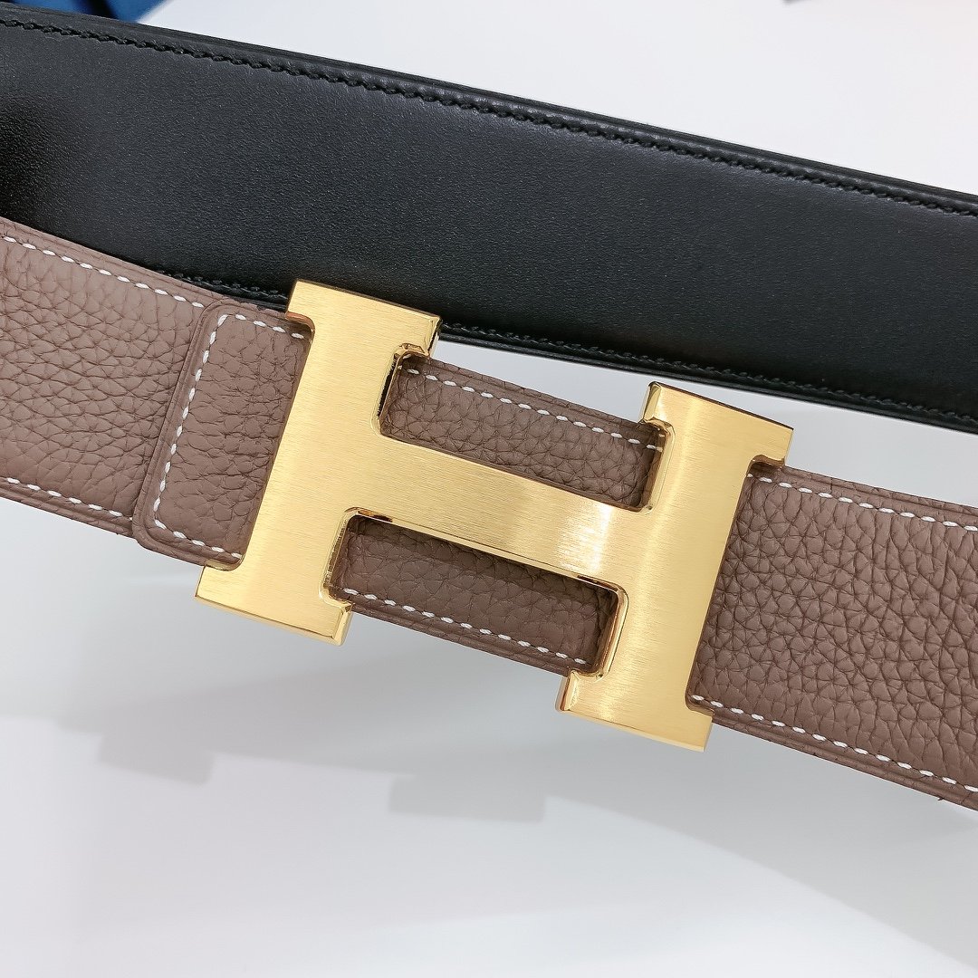 Hermes H Belt Buckle & Reversible Brown For Women, Women Belt 380MM - Ultra-Collectible