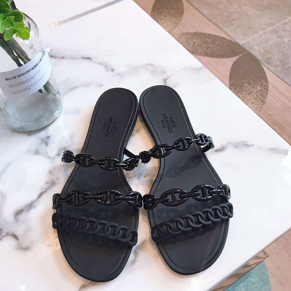 Hermes Shoes Island Flat Slppers Slide Sandal (Replica) - Ultra-Collectible