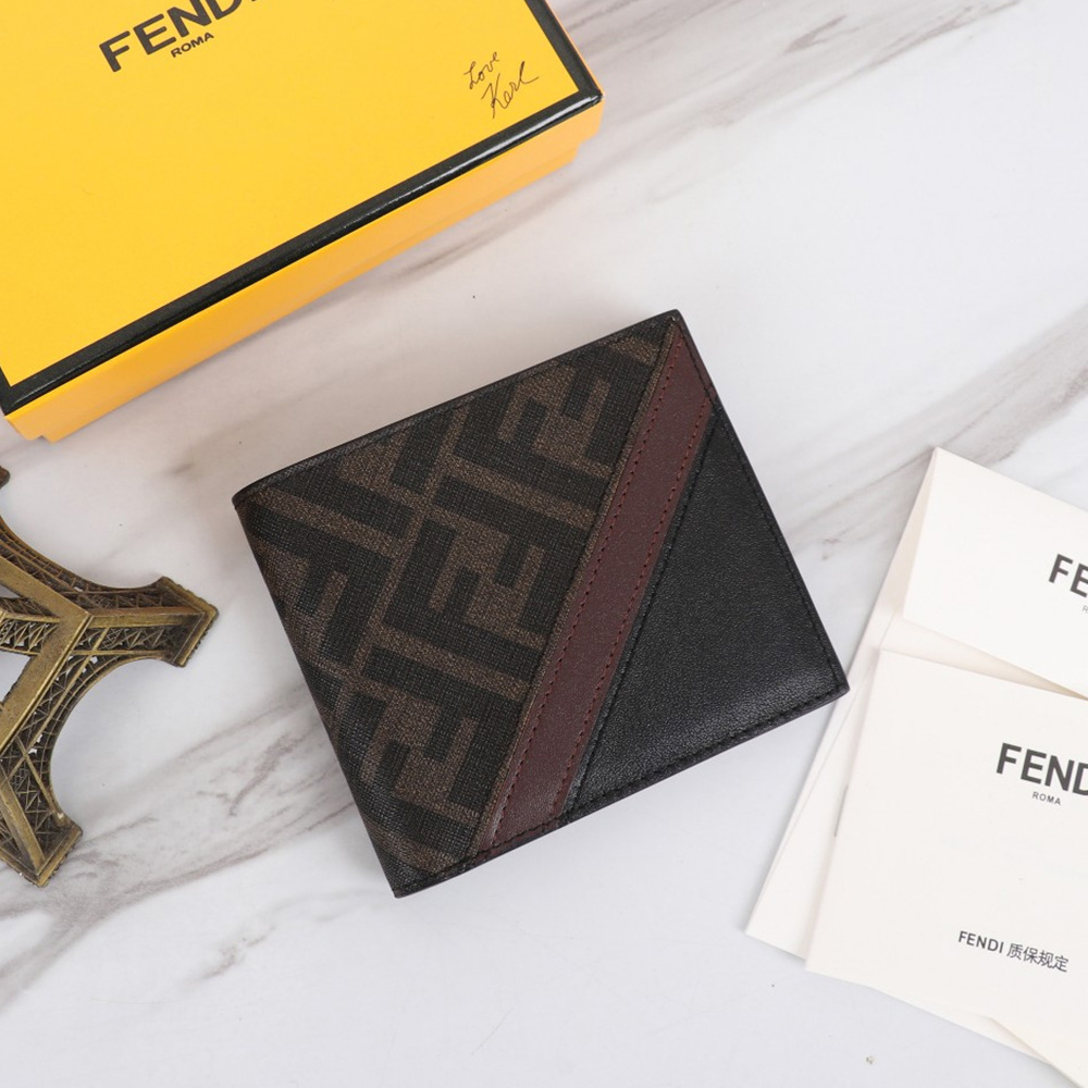 FENDI Contrast Color Design Wallte(Replica) - Ultra-Collectible