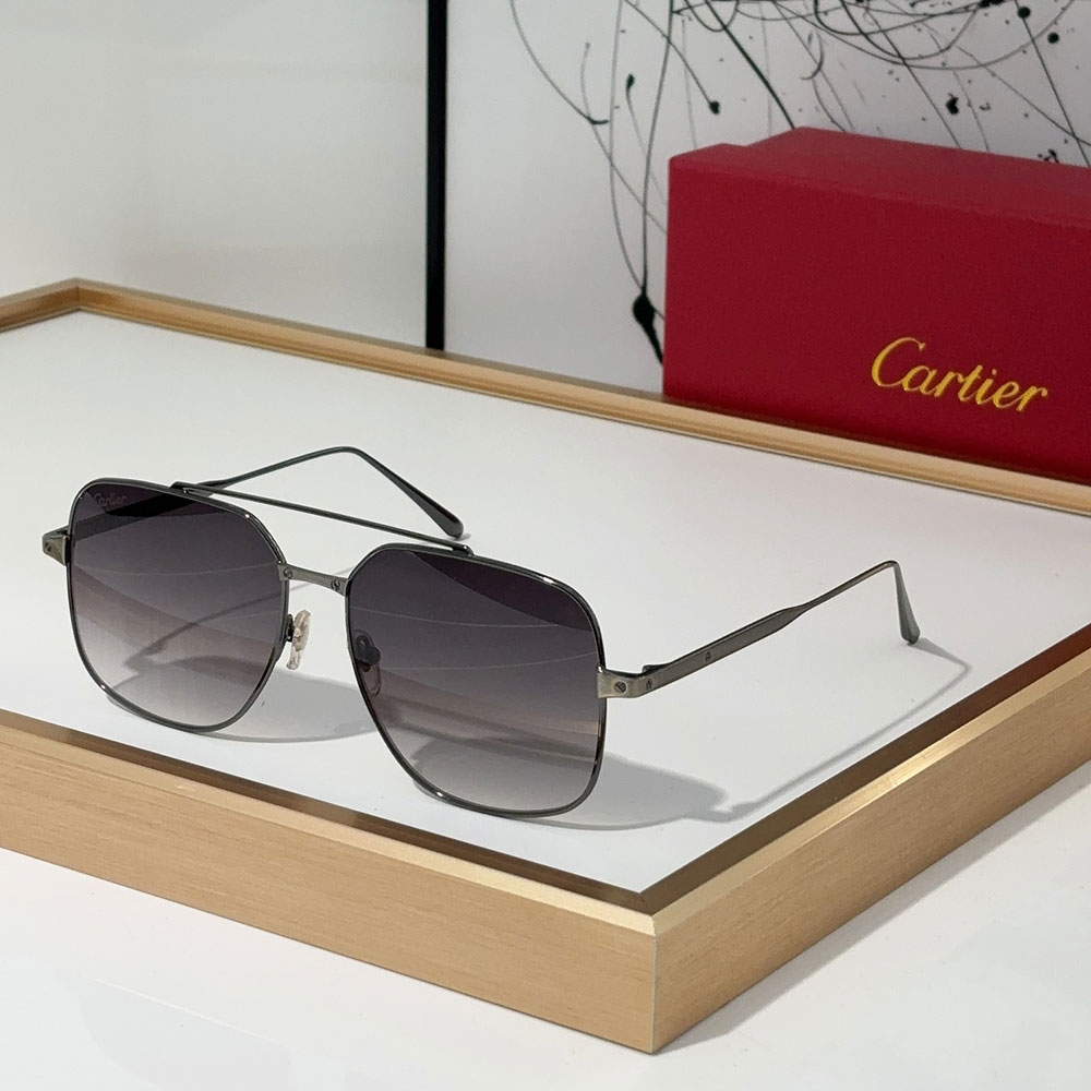 Cartier  Slim Metal Frame sunglasses Top quality （Replica） - Ultra-Collectible