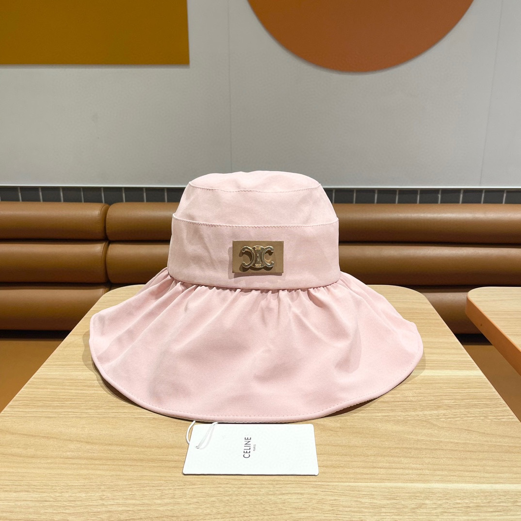 Ceiline Uv-protected Beach Hat With Large Brim Sunhat （Replica） - Ultra-Collectible