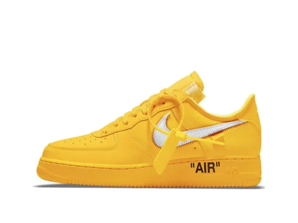 DD1876-700 Off-White x Nike Air Force 1 Low University Gold(Replica) - Ultra-Collectible