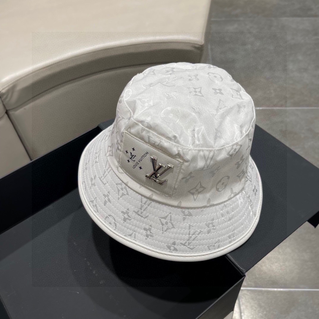 Louis Vuitton LV Exquisite Embroidered Fisherman's Hat  Sunhat （Replica） - Ultra-Collectible