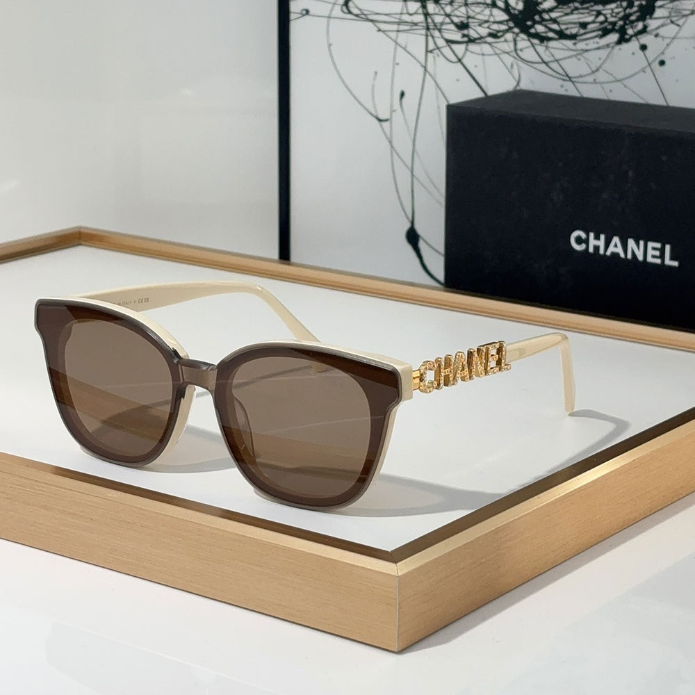 Chanel Mirror leg Hollowed out Logo Sunglasses Top quality （Replica） - Ultra-Collectible