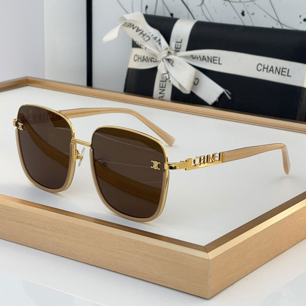 Celine  Mirror leg Stereoscopic Logo  sunglasses Top quality （Replica） - Ultra-Collectible