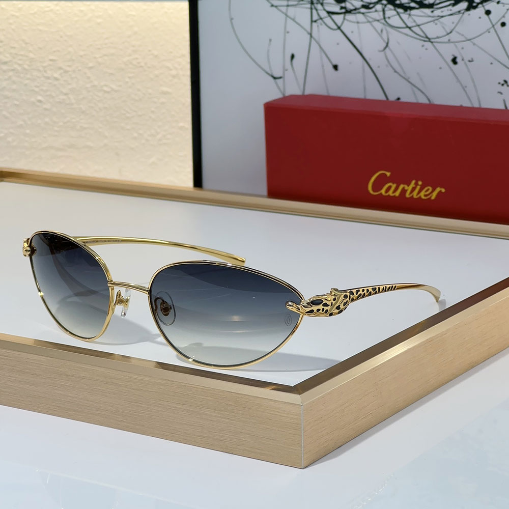 Cartier  Metal Cutout Frame  Sunglasses Top quality （Replica） - Ultra-Collectible