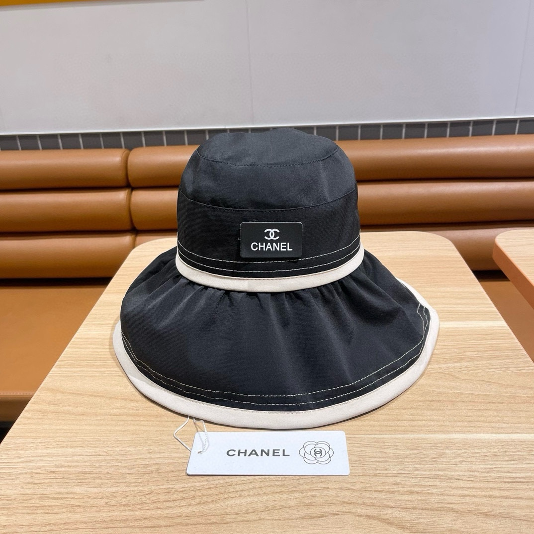 Chanel Big Hat Full Face UV Protection Fisherman's Hat Sunhat （Replica） - Ultra-Collectible
