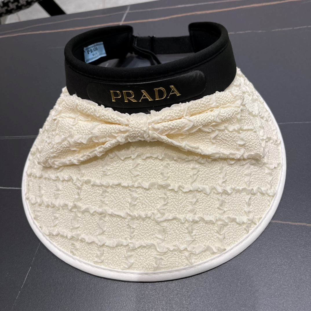 Prada Small Fragrance Sunscreen Hat Sunhat （Replica） - Ultra-Collectible