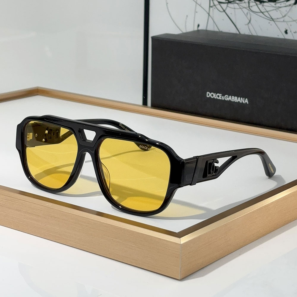 DOLCE & GABBAN DG Mirror Leg Hollowed Out Logo Sunglasses Top quality （Replica） - Ultra-Collectible