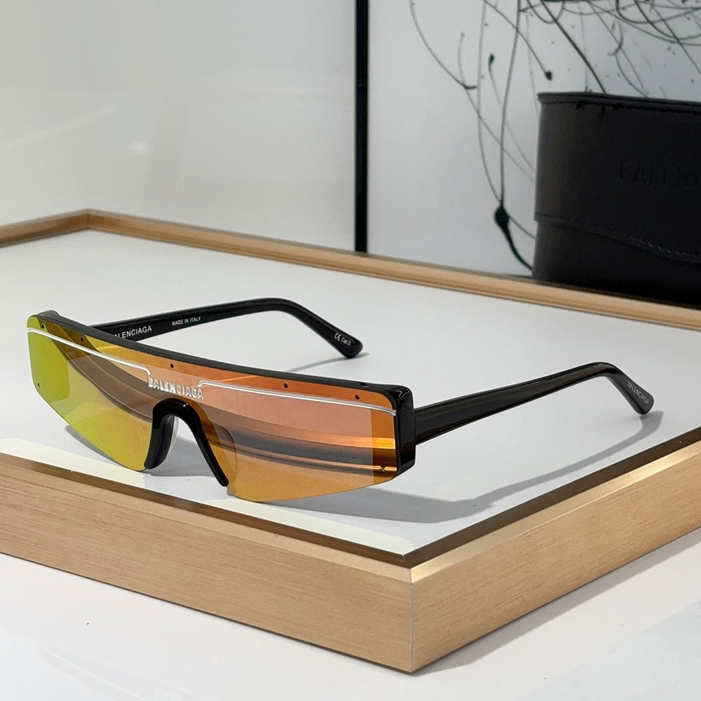 Balenciaga Mirror Logo  sunglasses Top quality （Replica） - Ultra-Collectible