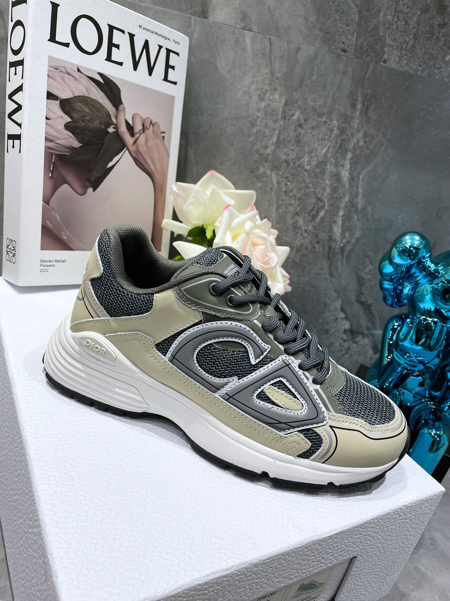 Dior B30 Dad Sneakers Green Gray (AA Normal Quality Version) - Ultra-Collectible