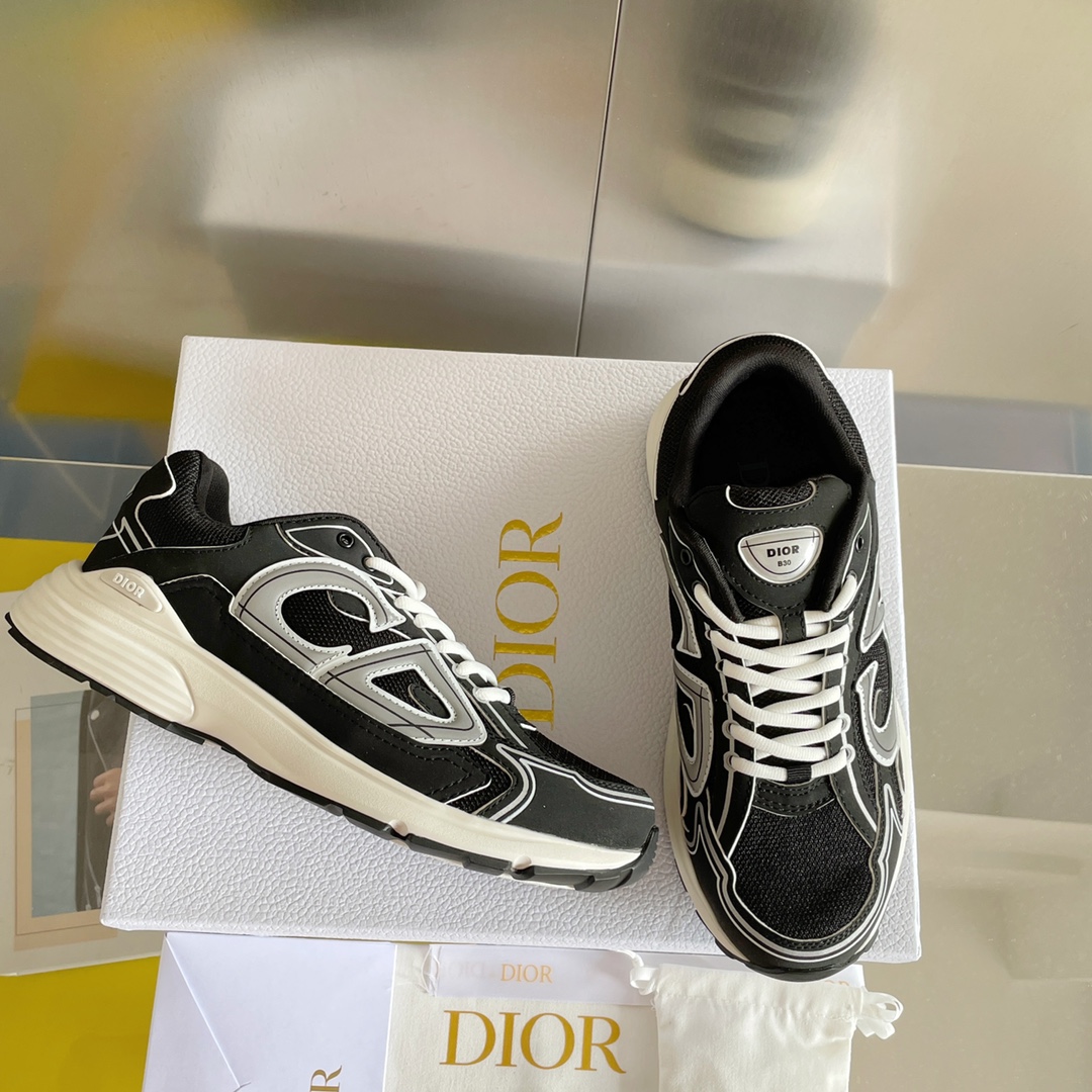 Dior B30 Dad Sneakers Black (AAA High Quality Version) - Ultra-Collectible