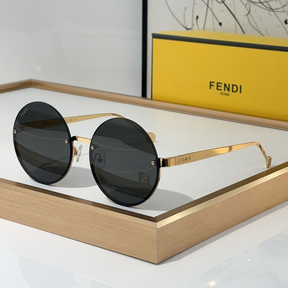 Fendi  Lightweight Round Sunglasses Top quality （Replica） - Ultra-Collectible